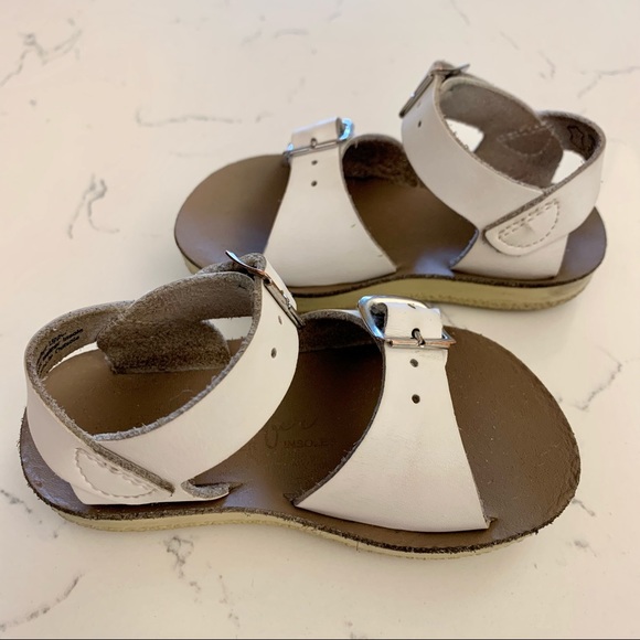 White Salt Water Sandals - Picture 7 of 9